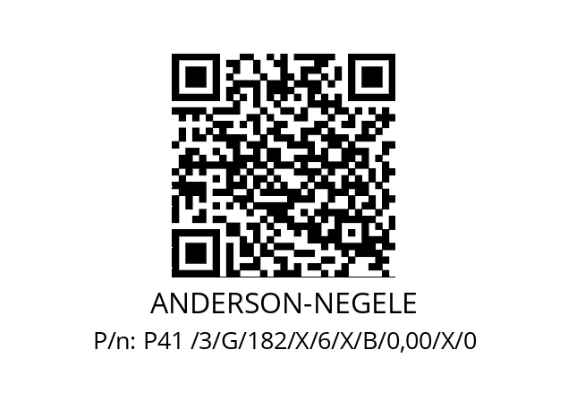   ANDERSON-NEGELE P41 /3/G/182/X/6/X/B/0,00/X/0