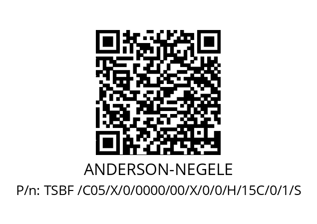   ANDERSON-NEGELE TSBF /C05/X/0/0000/00/X/0/0/H/15C/0/1/S