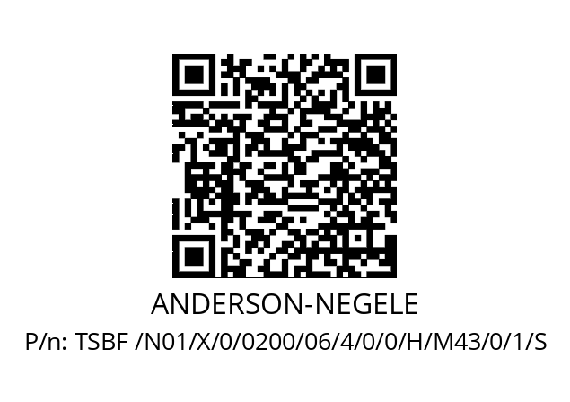   ANDERSON-NEGELE TSBF /N01/X/0/0200/06/4/0/0/H/M43/0/1/S