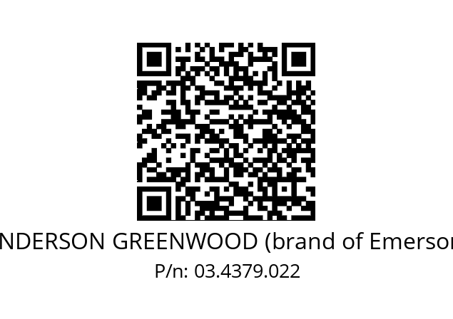   ANDERSON GREENWOOD (brand of Emerson) 03.4379.022