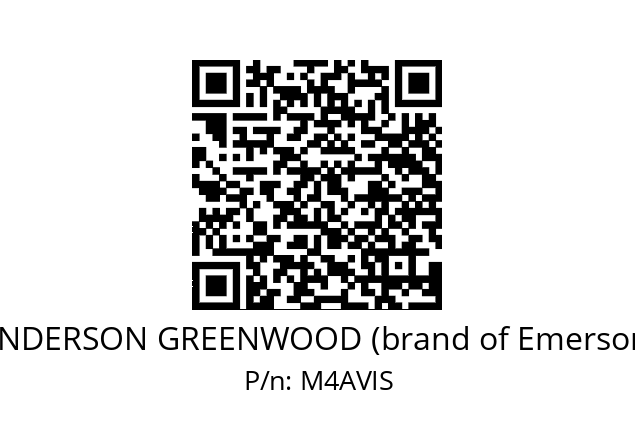   ANDERSON GREENWOOD (brand of Emerson) M4AVIS