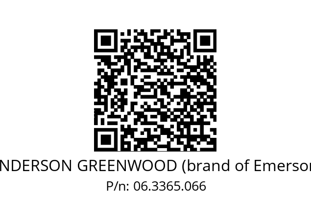   ANDERSON GREENWOOD (brand of Emerson) 06.3365.066