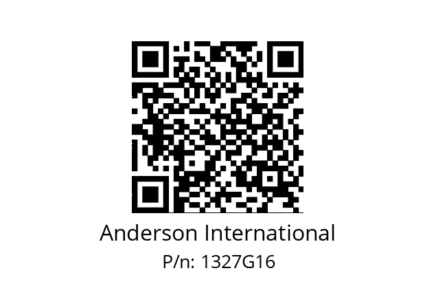   Anderson International 1327G16