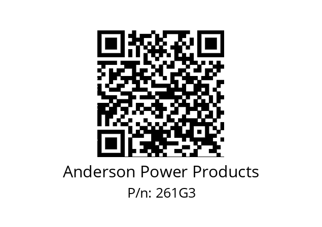   Anderson Power Products 261G3