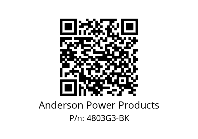   Anderson Power Products 4803G3-BK