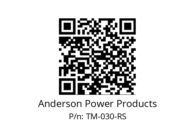   Anderson Power Products TM-030-RS