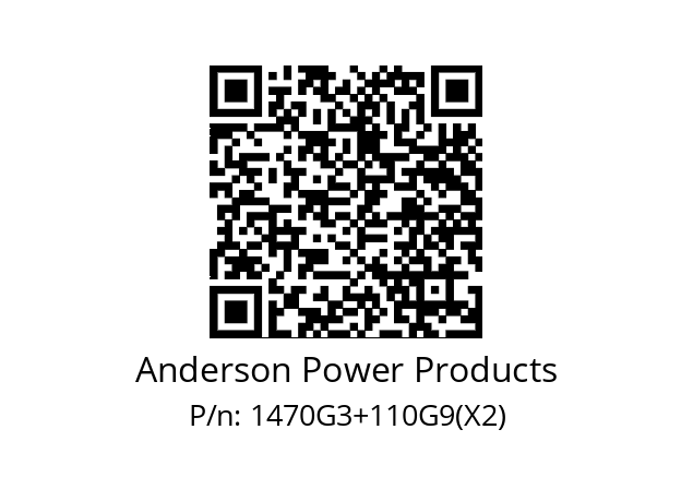   Anderson Power Products 1470G3+110G9(X2)