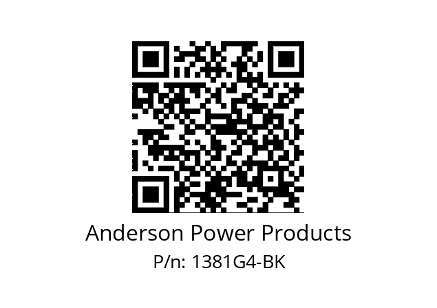   Anderson Power Products 1381G4-BK