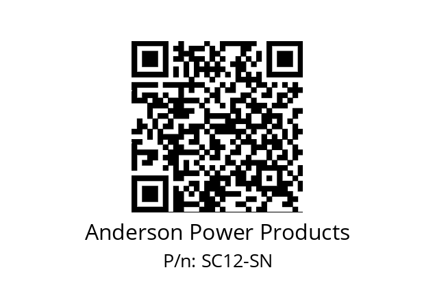   Anderson Power Products SC12-SN