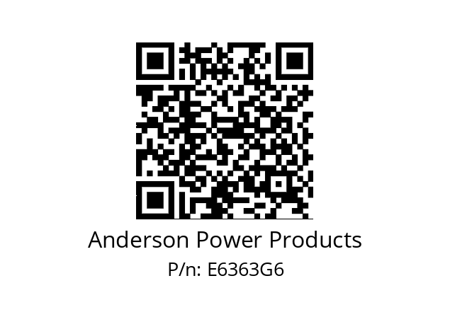   Anderson Power Products E6363G6