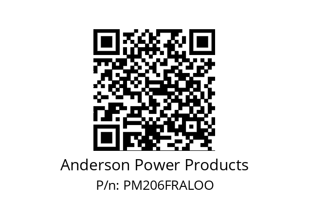   Anderson Power Products PM206FRALOO