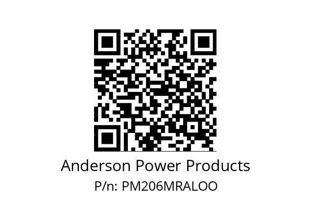   Anderson Power Products PM206MRALOO