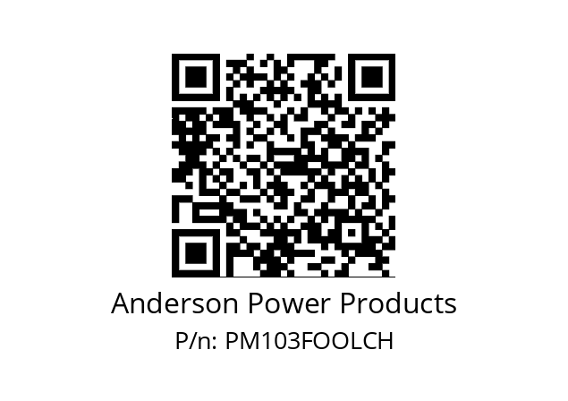   Anderson Power Products PM103FOOLCH