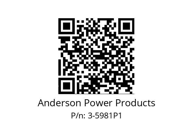   Anderson Power Products 3-5981P1