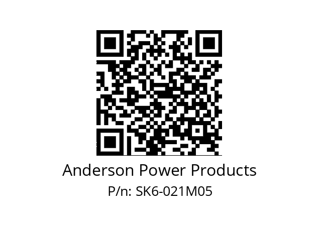   Anderson Power Products SK6-021M05