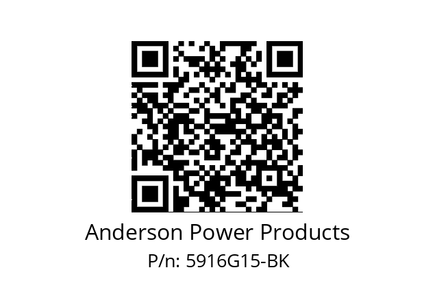   Anderson Power Products 5916G15-BK