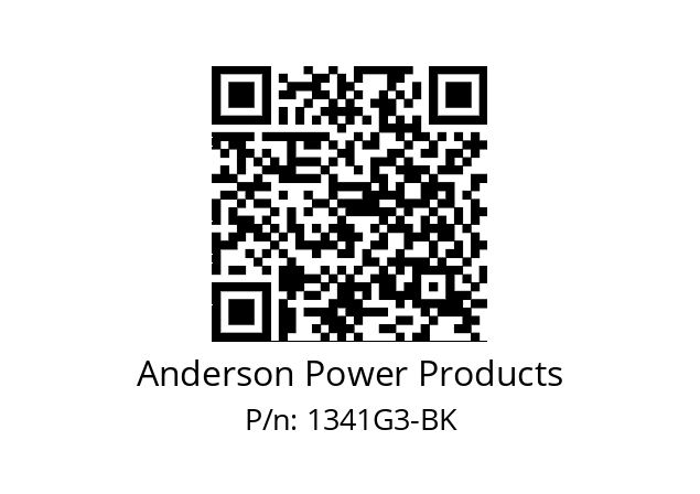   Anderson Power Products 1341G3-BK