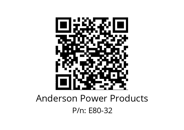   Anderson Power Products E80-32