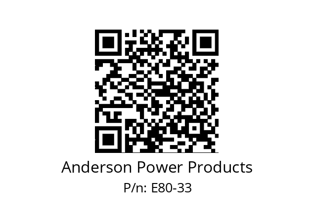   Anderson Power Products E80-33