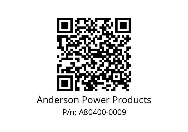   Anderson Power Products A80400-0009