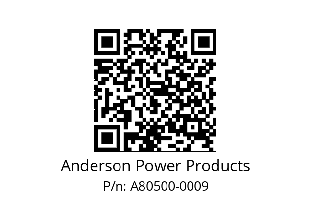   Anderson Power Products A80500-0009