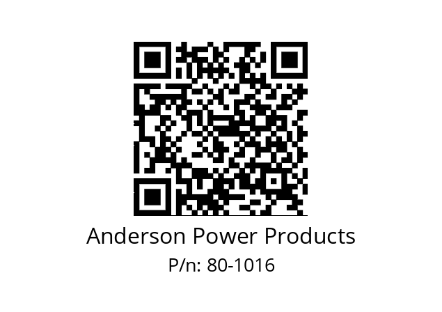   Anderson Power Products 80-1016