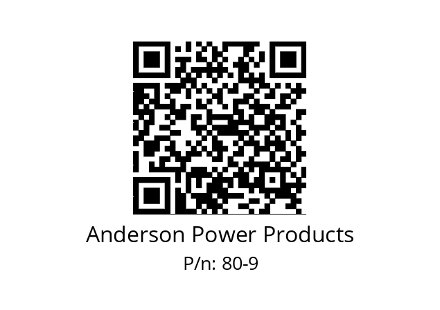   Anderson Power Products 80-9