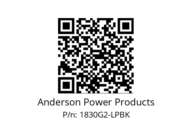   Anderson Power Products 1830G2-LPBK