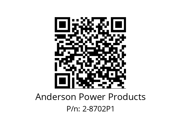   Anderson Power Products 2-8702P1