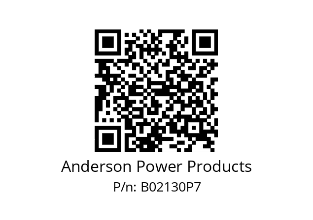   Anderson Power Products B02130P7