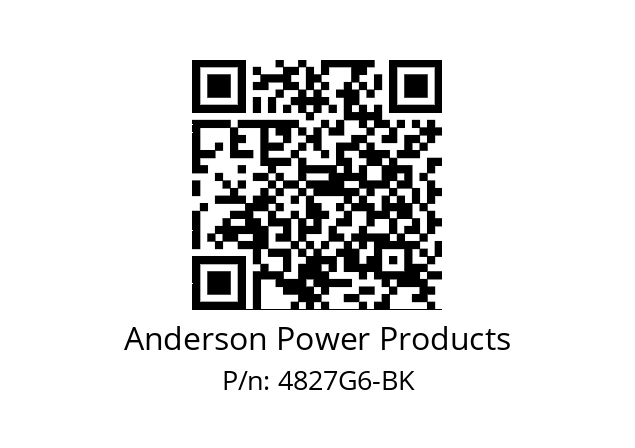   Anderson Power Products 4827G6-BK