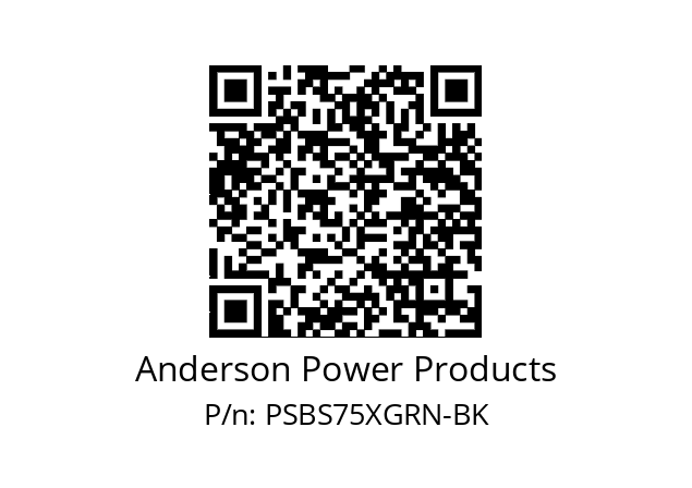   Anderson Power Products PSBS75XGRN-BK