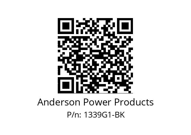   Anderson Power Products 1339G1-BK