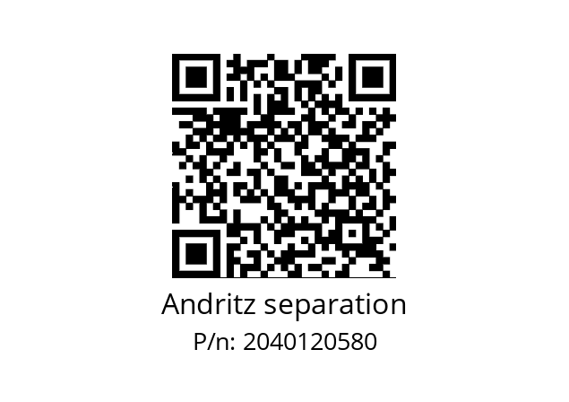   Andritz separation 2040120580