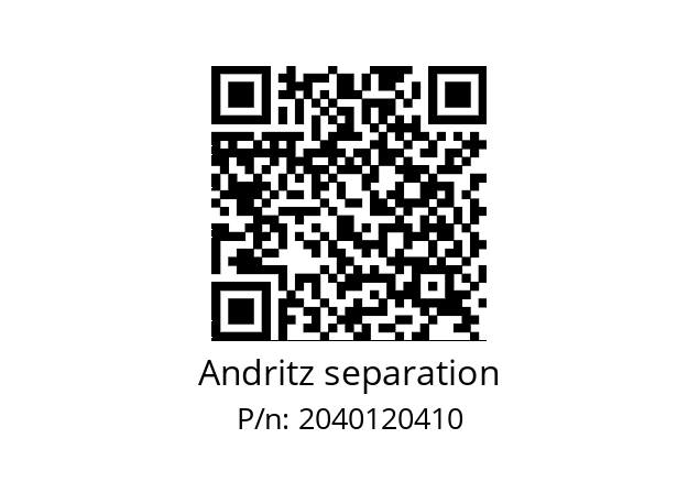   Andritz separation 2040120410