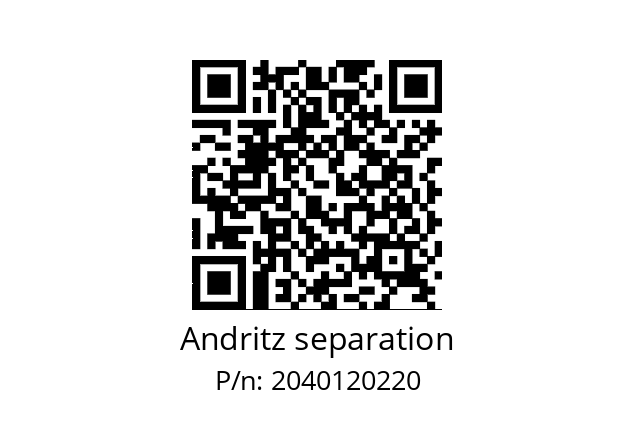   Andritz separation 2040120220