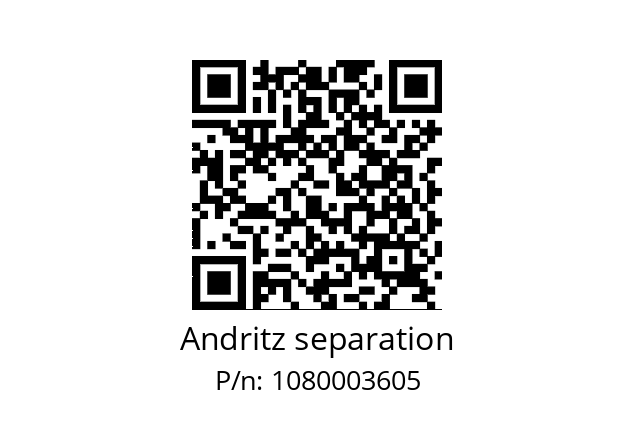   Andritz separation 1080003605