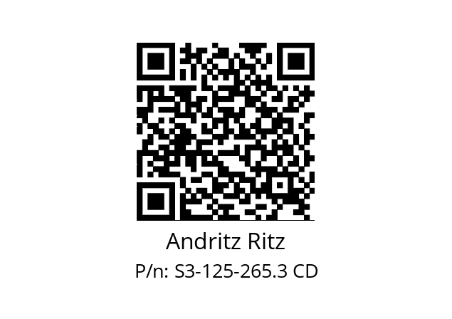   Andritz Ritz S3-125-265.3 CD