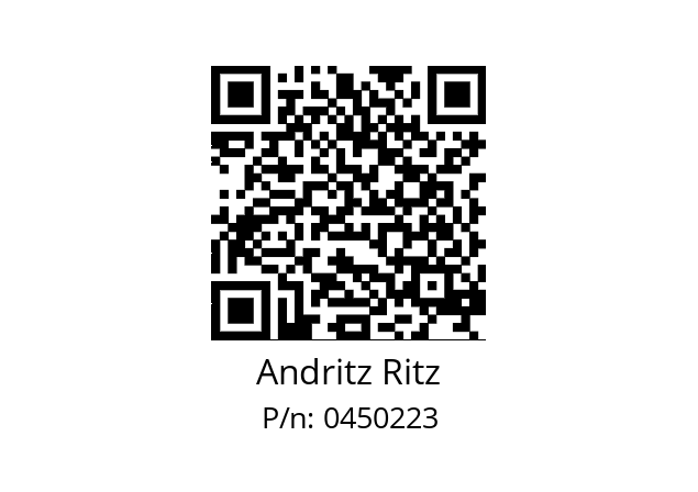   Andritz Ritz 0450223