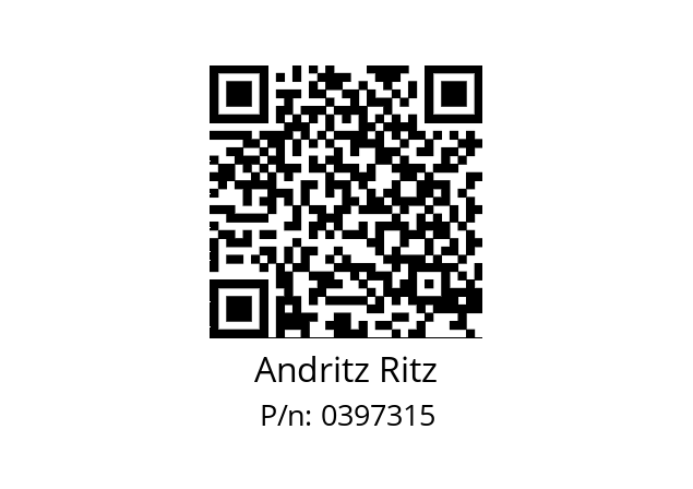   Andritz Ritz 0397315