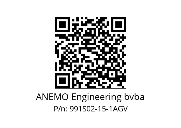   ANEMO Engineering bvba 991S02-15-1AGV