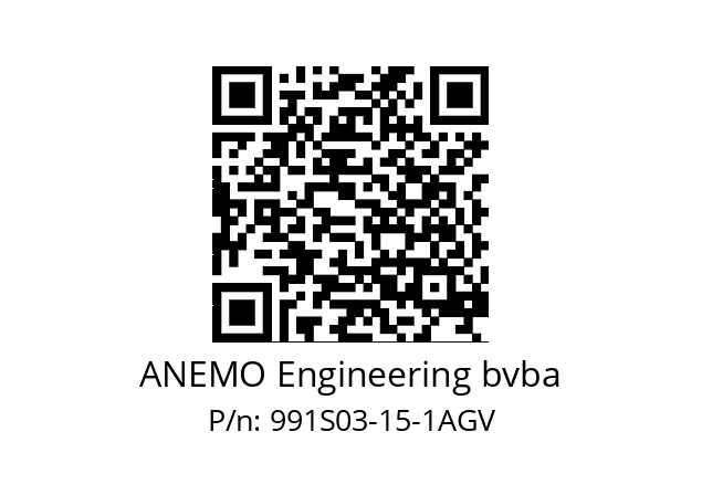   ANEMO Engineering bvba 991S03-15-1AGV