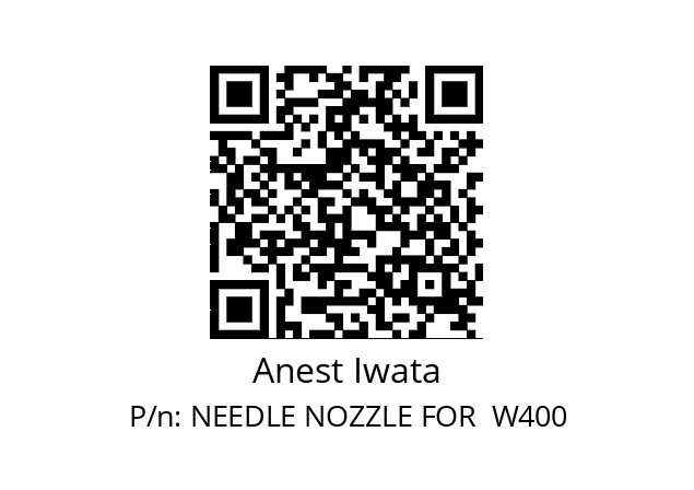   Anest Iwata NEEDLE NOZZLE FOR  W400