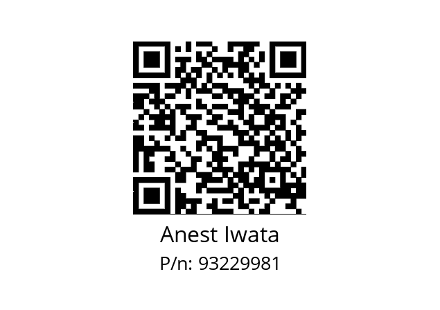   Anest Iwata 93229981