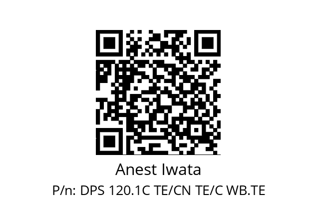   Anest Iwata DPS 120.1C TE/CN TE/C WB.TE