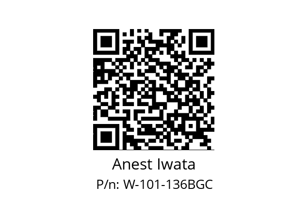   Anest Iwata W-101-136BGC