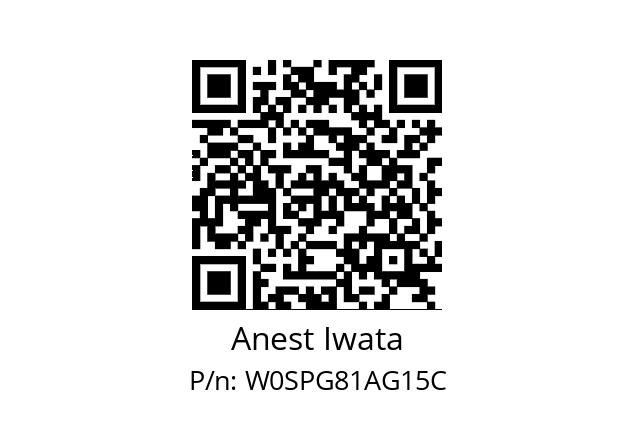   Anest Iwata W0SPG81AG15C