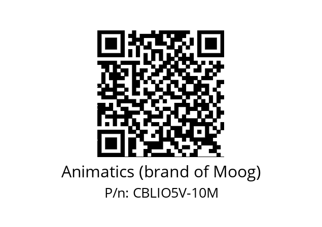   Animatics (brand of Moog) CBLIO5V-10M