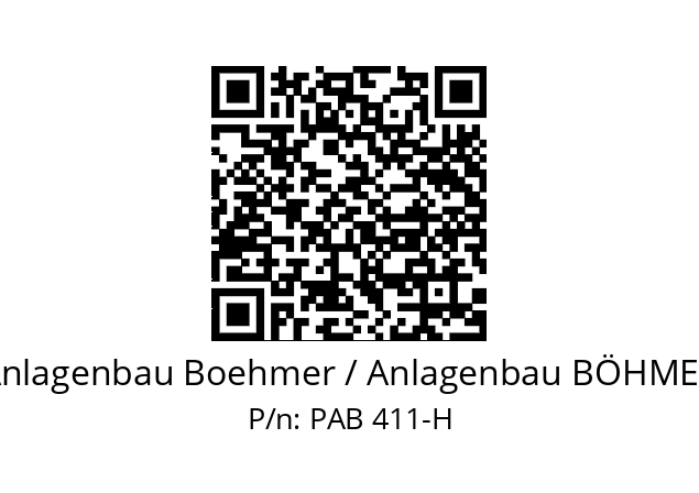   Anlagenbau Boehmer / Anlagenbau BÖHMER PAB 411-H