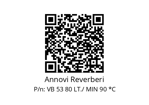   Annovi Reverberi VB 53 80 LT./ MIN 90 *C